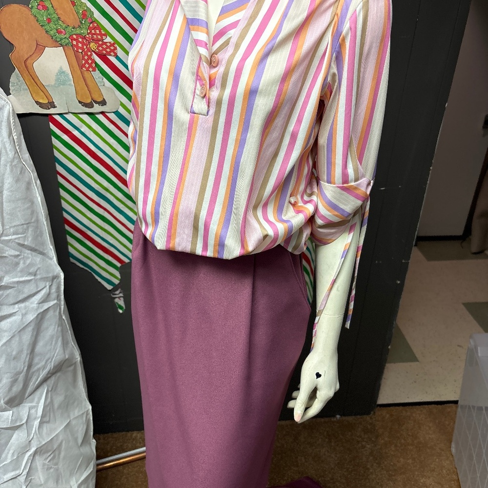vintage Plum skirt suit